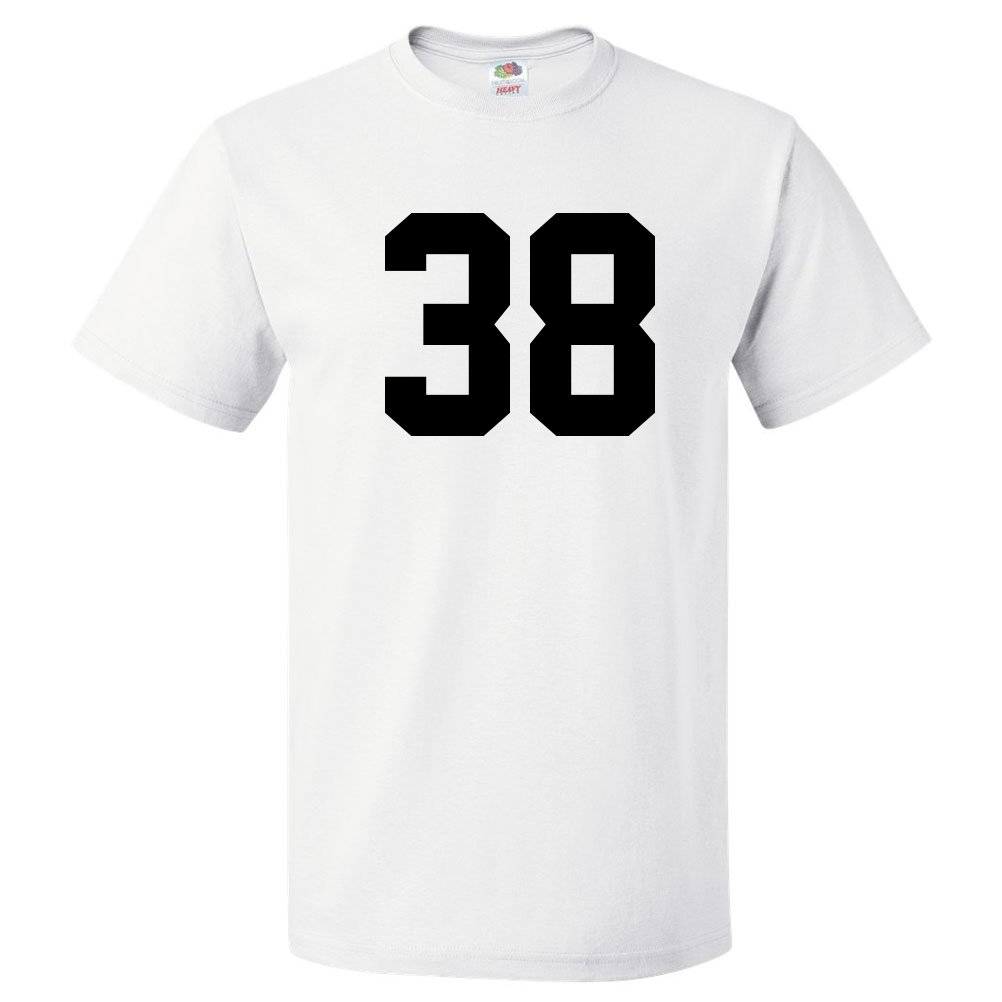 38th Birthday Gift For 38 Year Old Jersey Number 38 Shirt